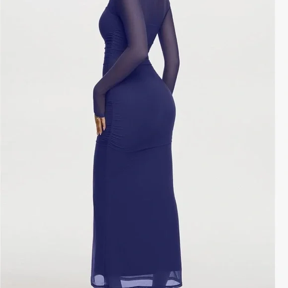 ReoRia Royal Blue Long Sleeve Dress - Picture 3 of 10